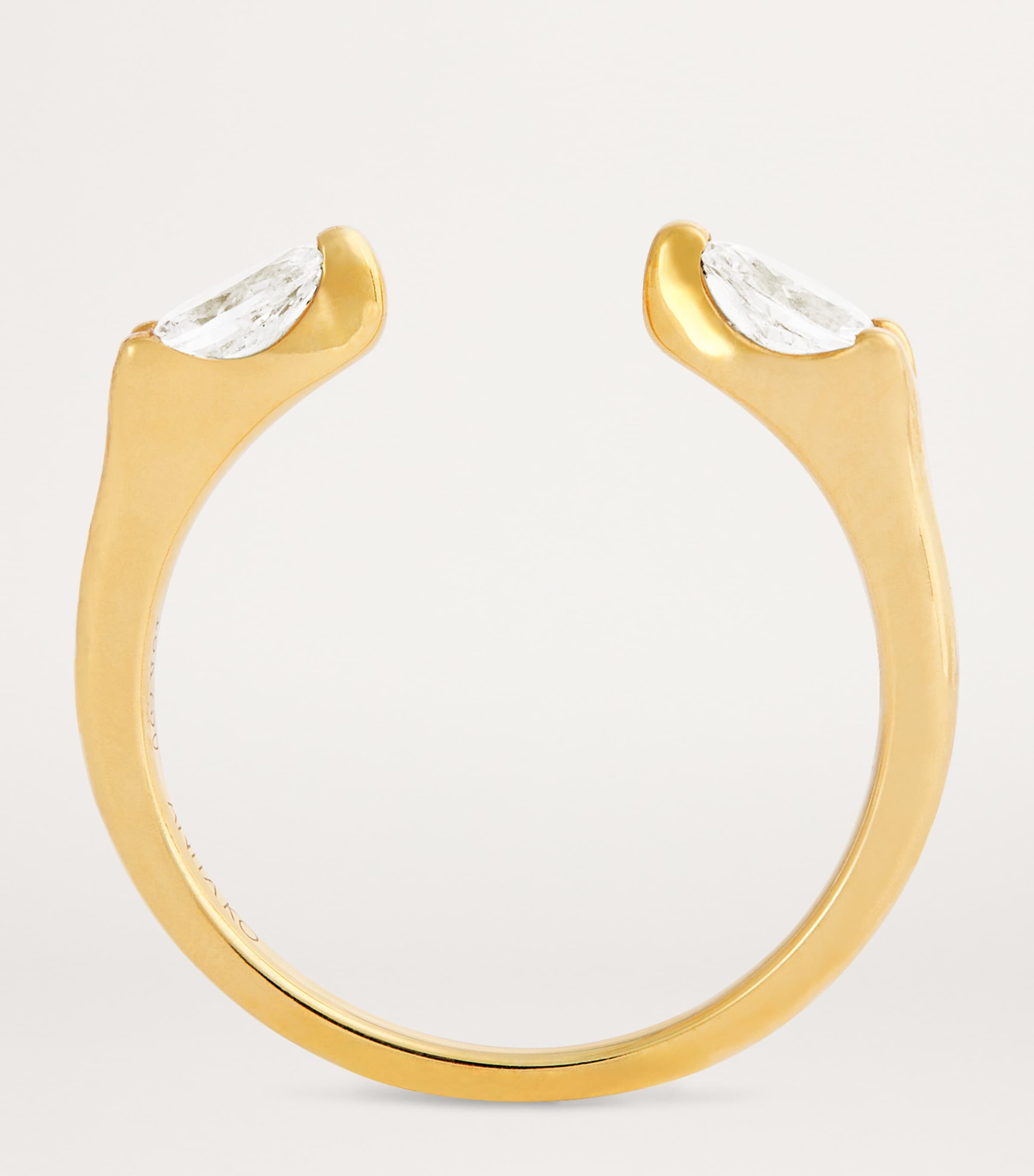 Anita Ko Yellow Gold and Diamond Orbit Ring Yellow Gold Image 3