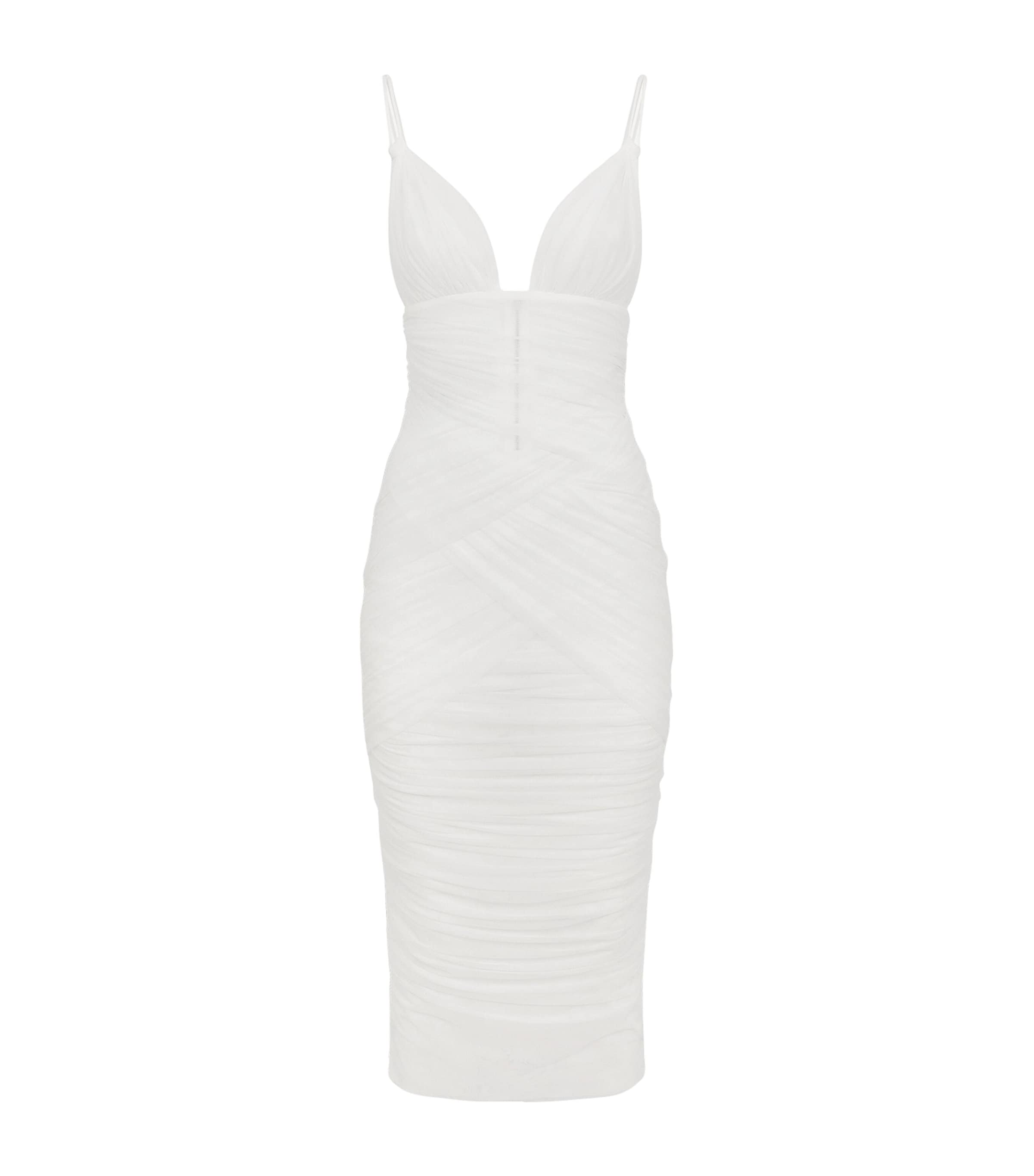Dolce & Gabbana Ruched Midi Dress