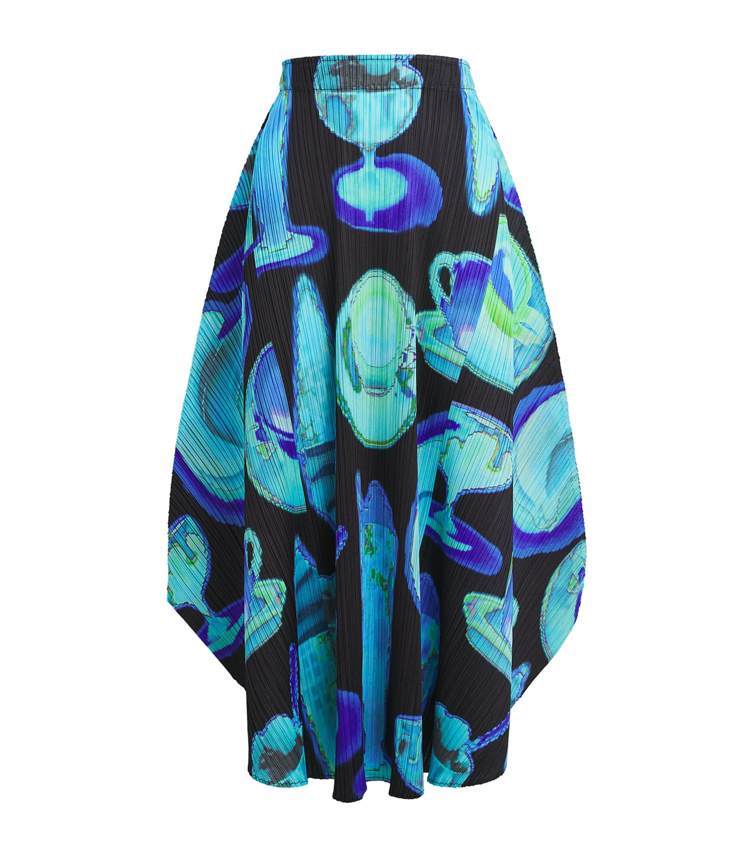 Issey Miyake Thermal Foods Midi Skirt In Black