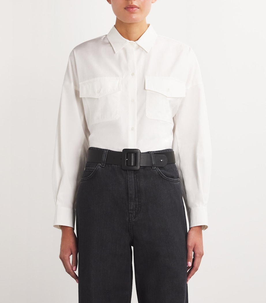 Weekend Max Mara Nappa Leather Tonal Belt Black Image 2
