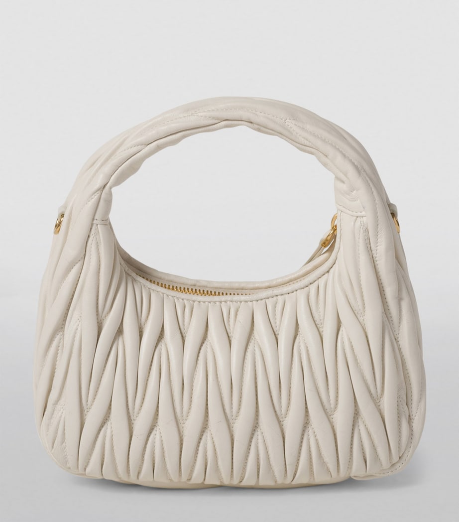 Small Matelassé Leather Wander Top-Handle Bag F0009 Image 4