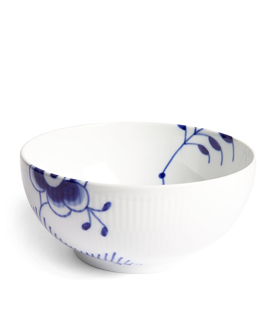 Blue Fluted Mega Bowl (18cm) BLUE Image 1