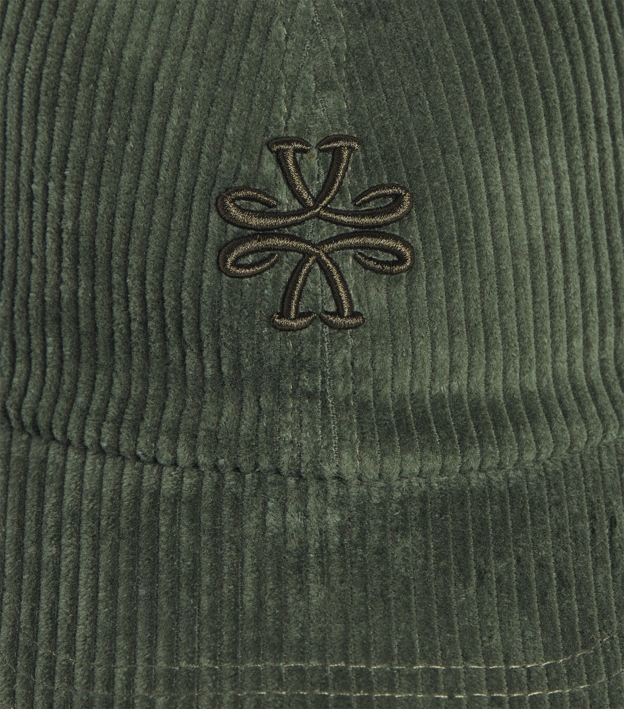 Jacob Cohën Cotton Corduroy Logo Baseball Cap Military Green Image 3