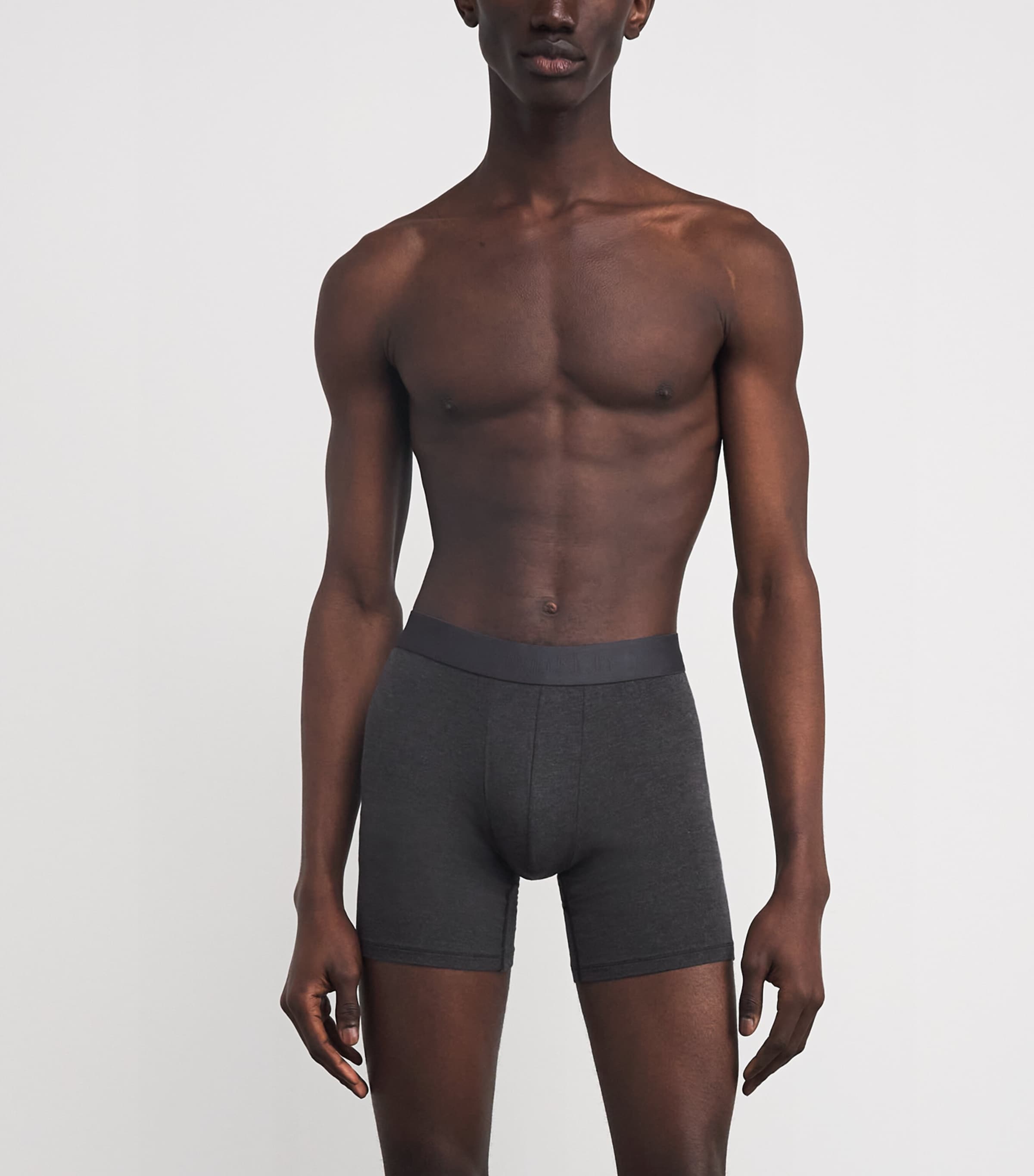 Ultra Soft Modal Boxer Briefs (Pack of 3) CHARCOAL HEATHER Image 2