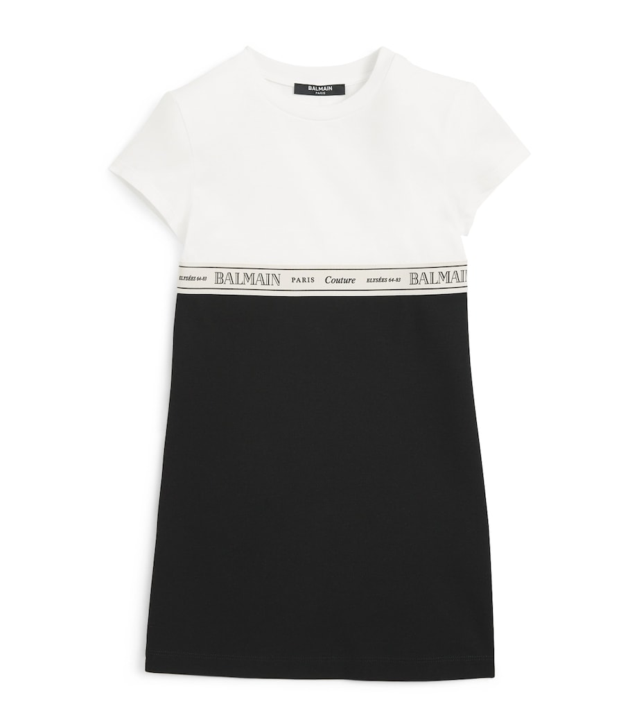 Two-Tone T-Shirt Dress (4-14 Years) 930BCBLACK/WHITE Image 1