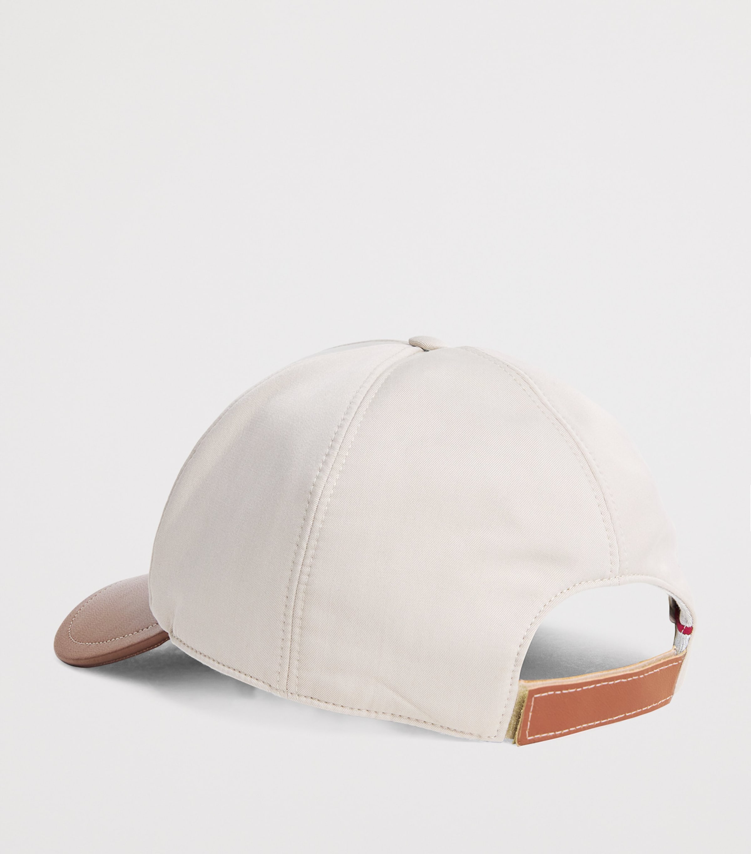 Silk-Leather EY Baseball Cap SABBIA E MORO Image 3