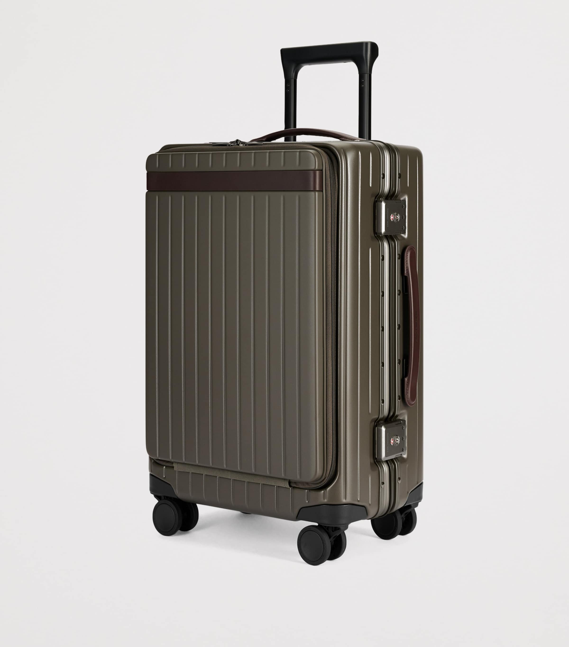 Carl Friedrik The Carry-On X Suitcase (55cm) Olive Image 6