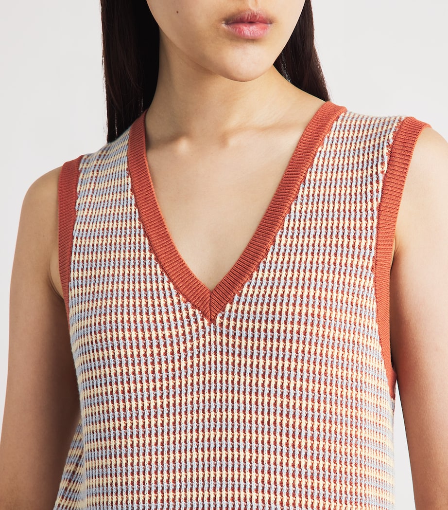 Varley Womens Cotton Knitted Albane Maxi Dress Caramel Clay Image 3