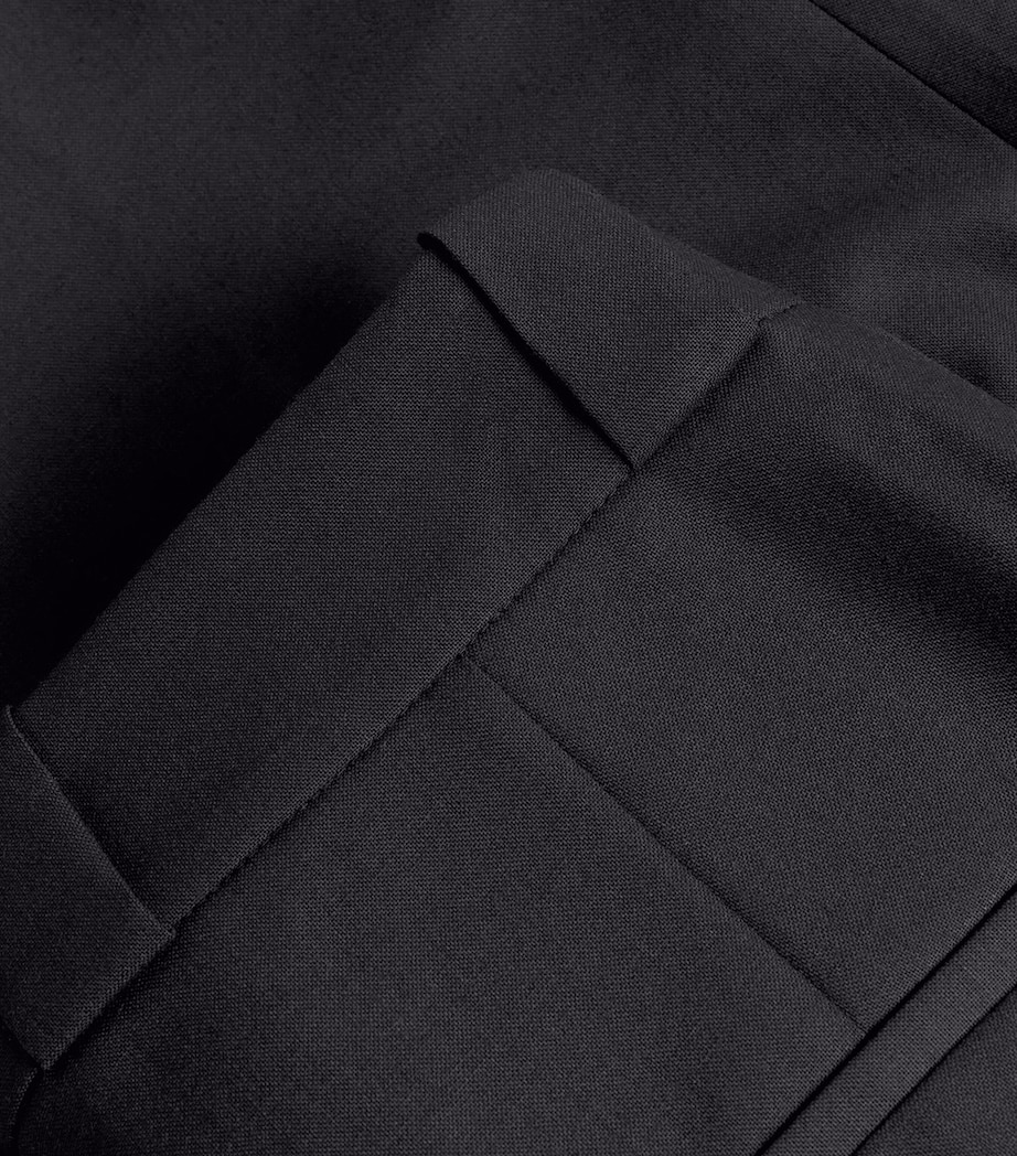 Virgin Wool Cascada Tailored Trousers BLACK Image 5
