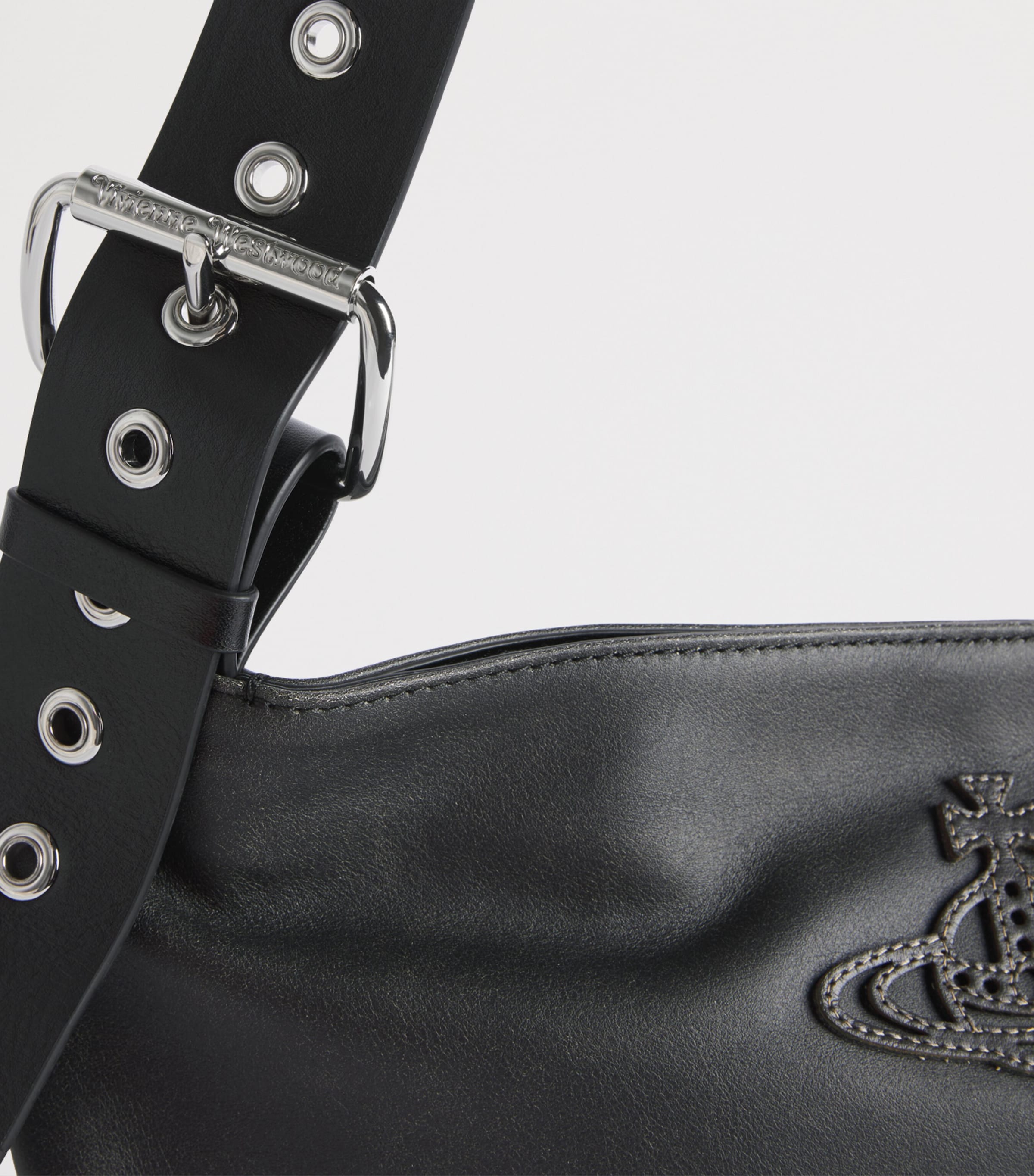 Vivienne Westwood Black Small Leather Maxime Shoulder Bag | Harrods US