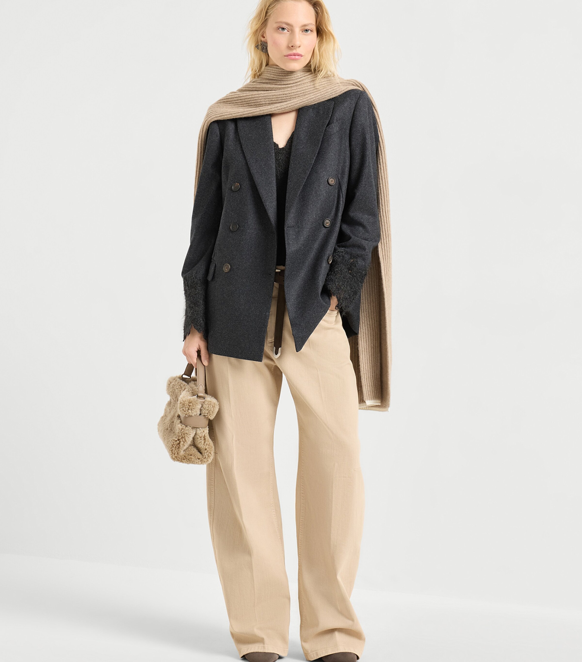 Wool Wispy Lace Tank Top C070 Image 4