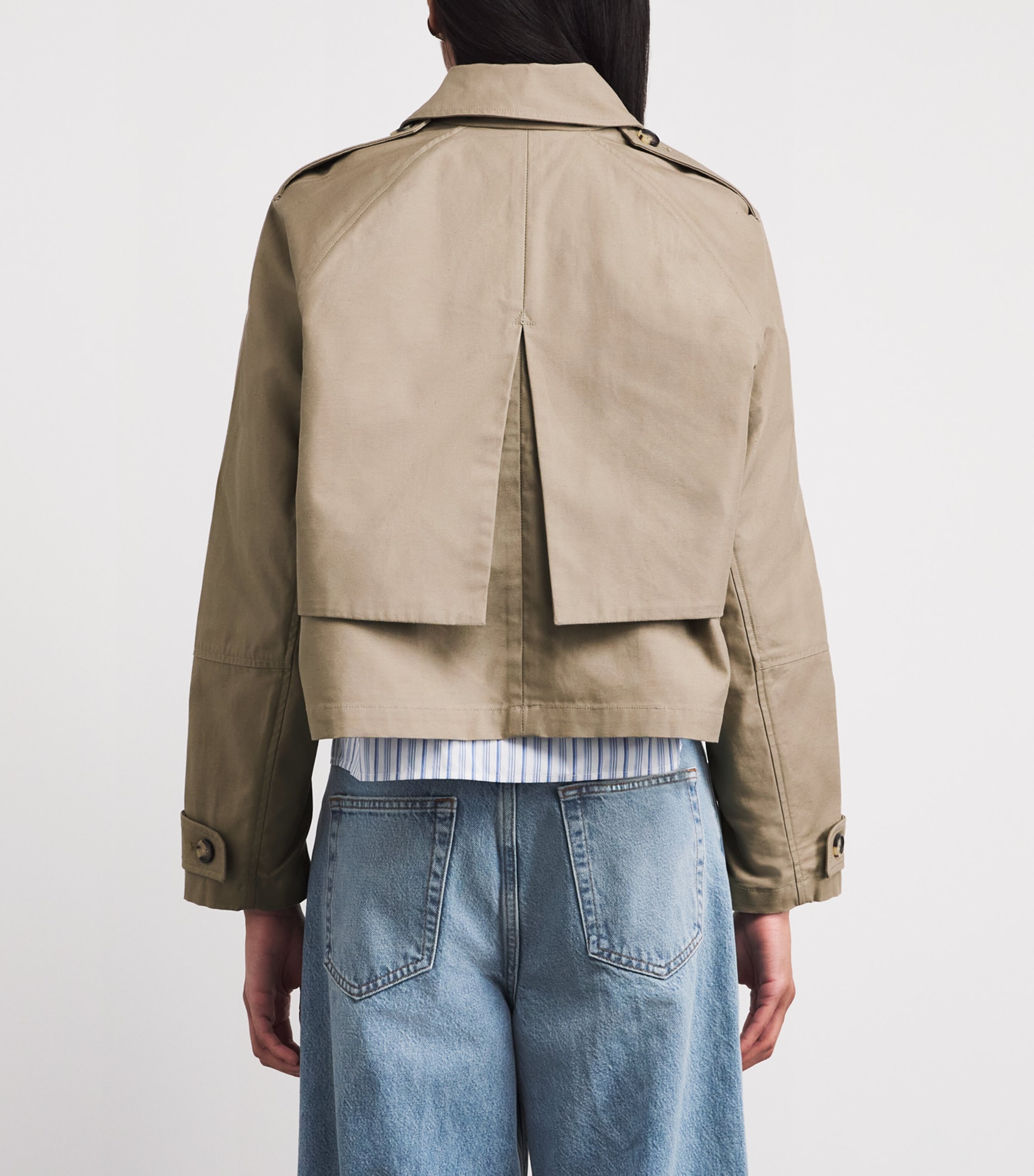 Rag & Bone Womens Cotton Jamie Trench Coat Khaki Image 5