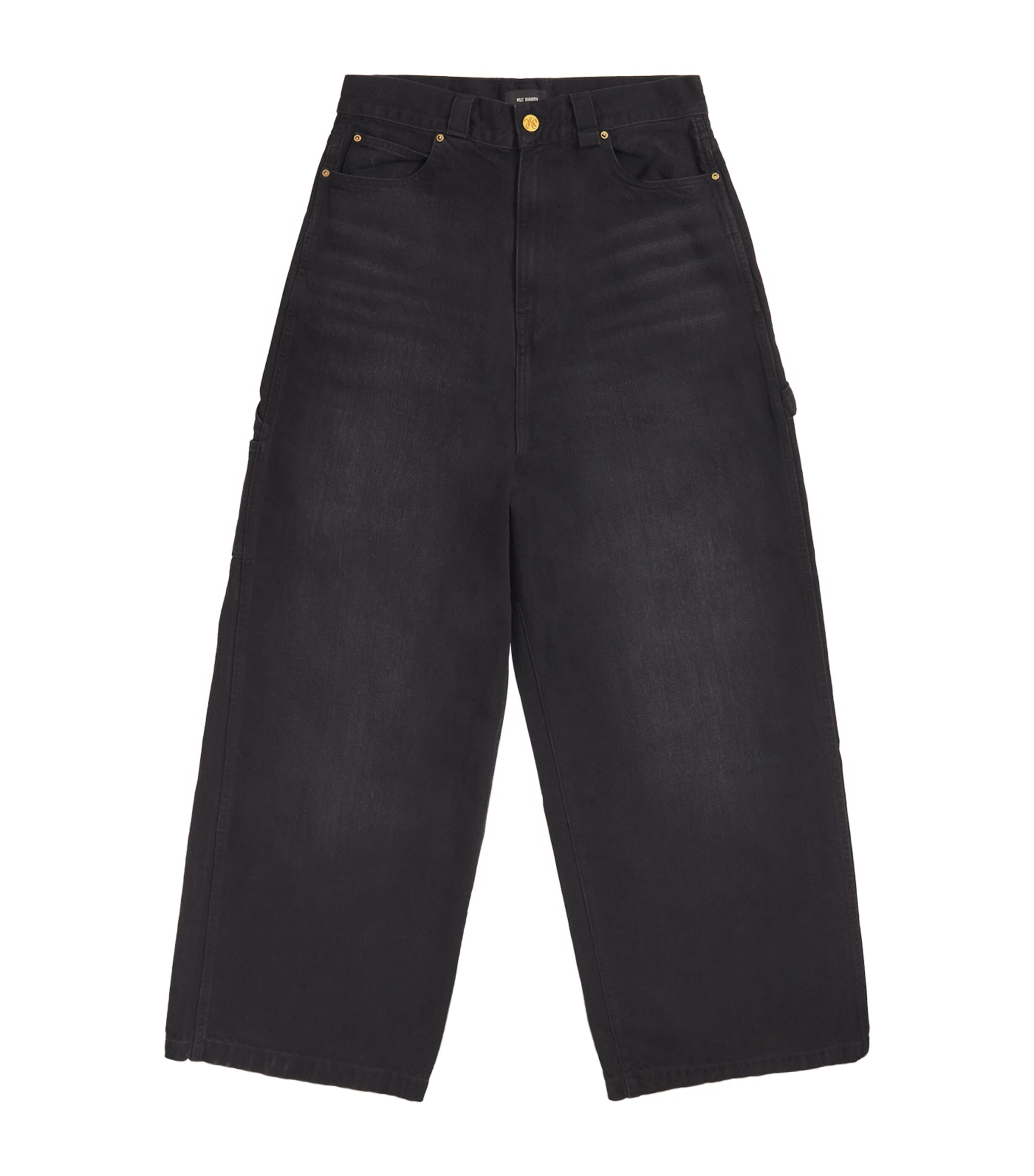 Willy Chavarria Mens XL Carpenter Jeans Black Denim Image 1