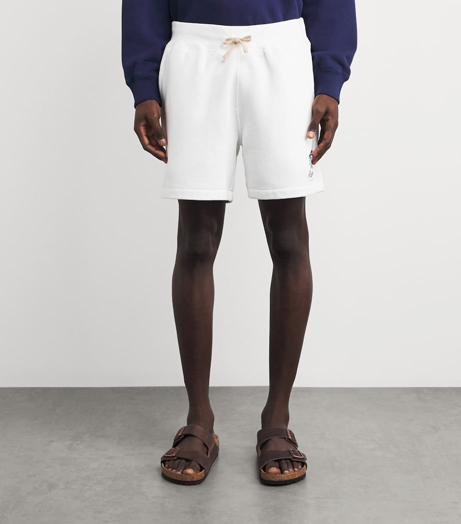 Polo Ralph Lauren Mens Cotton-Blend Beach Club Shorts White Image 4
