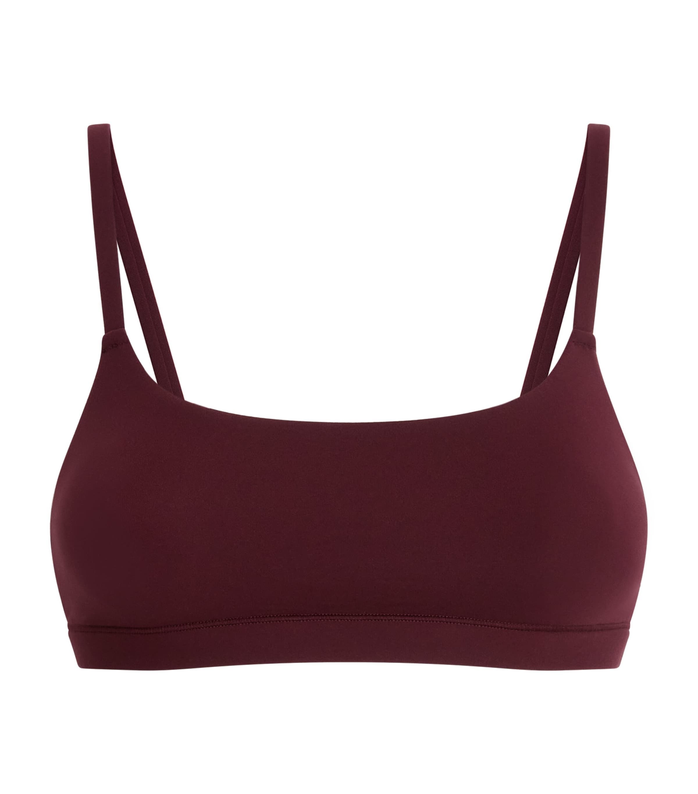 Skims Womens Fits Everybody Scoop-Neck Bralette Currant Image 1