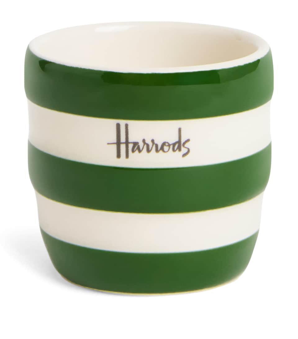 Harrods Cornish Stripe Egg Cup Green