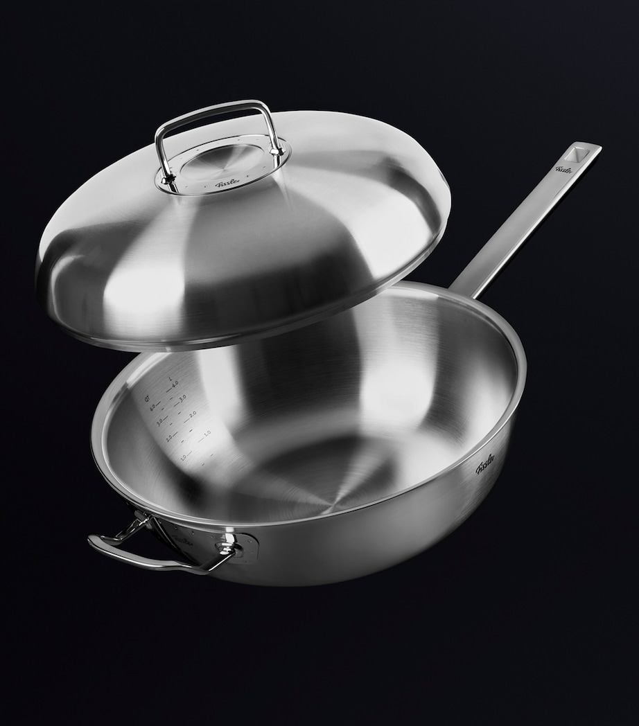 Original-Profi Handled-Wok with Lid (32cm) INOX GREY Image 6