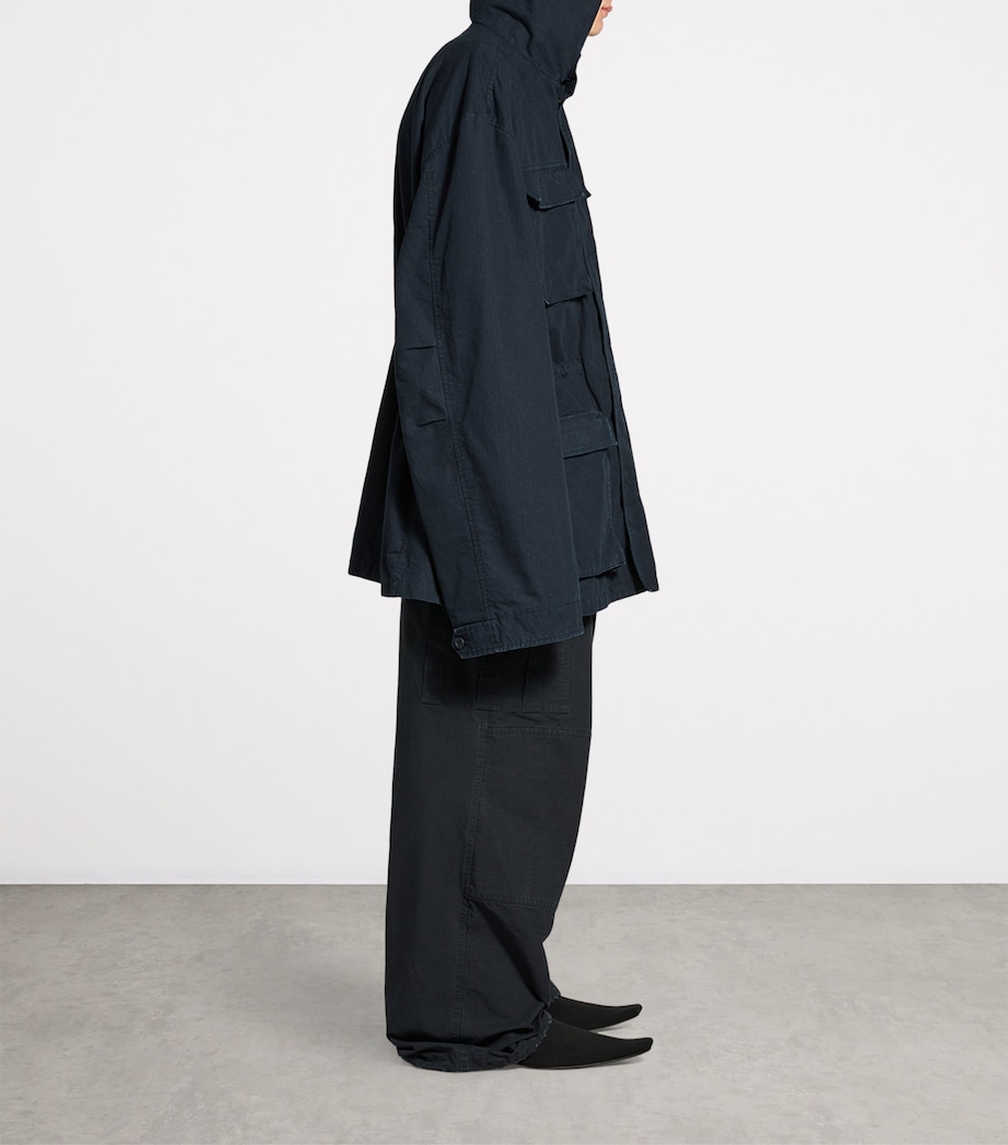 Balenciaga Mens Uniform Parka Coat Image 5