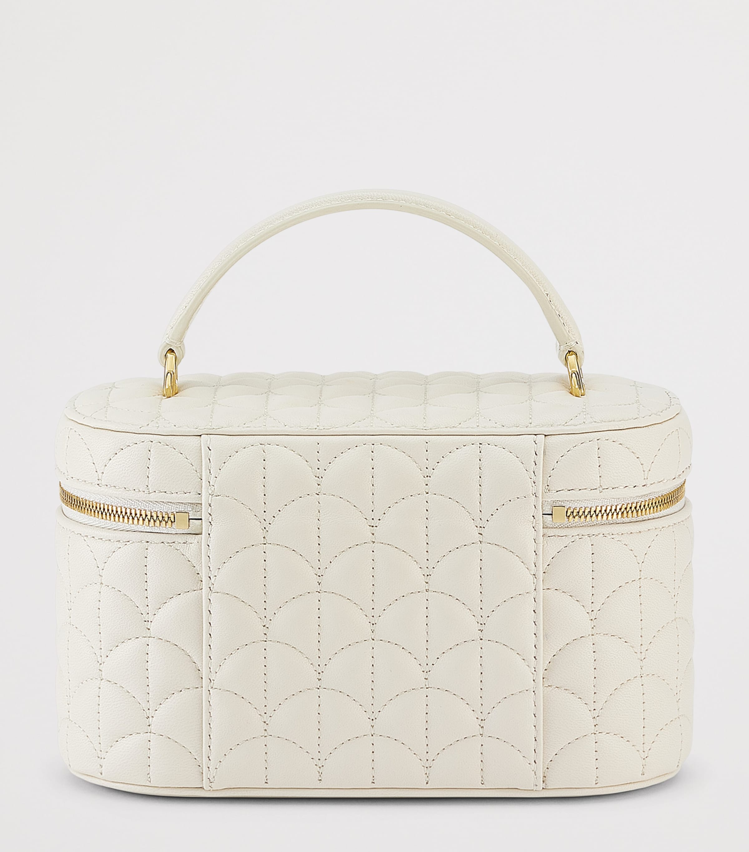 Bvlgari Leather Divas Dream Vanity Case Bag White Image 5