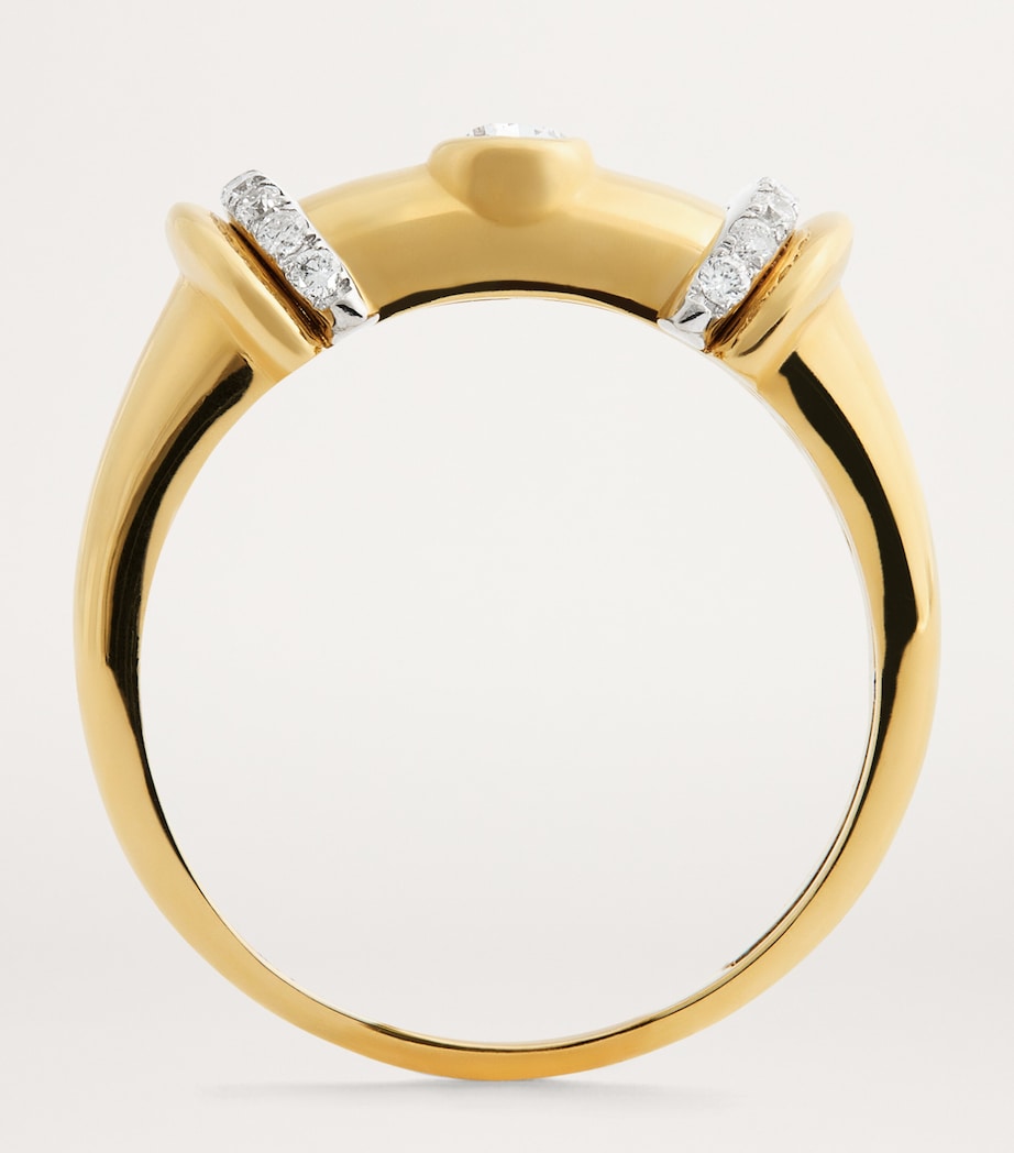 L'ATELIER NAWBAR Yellow Gold and Diamond Sailor Moon Ring Yellow Gold Image 3