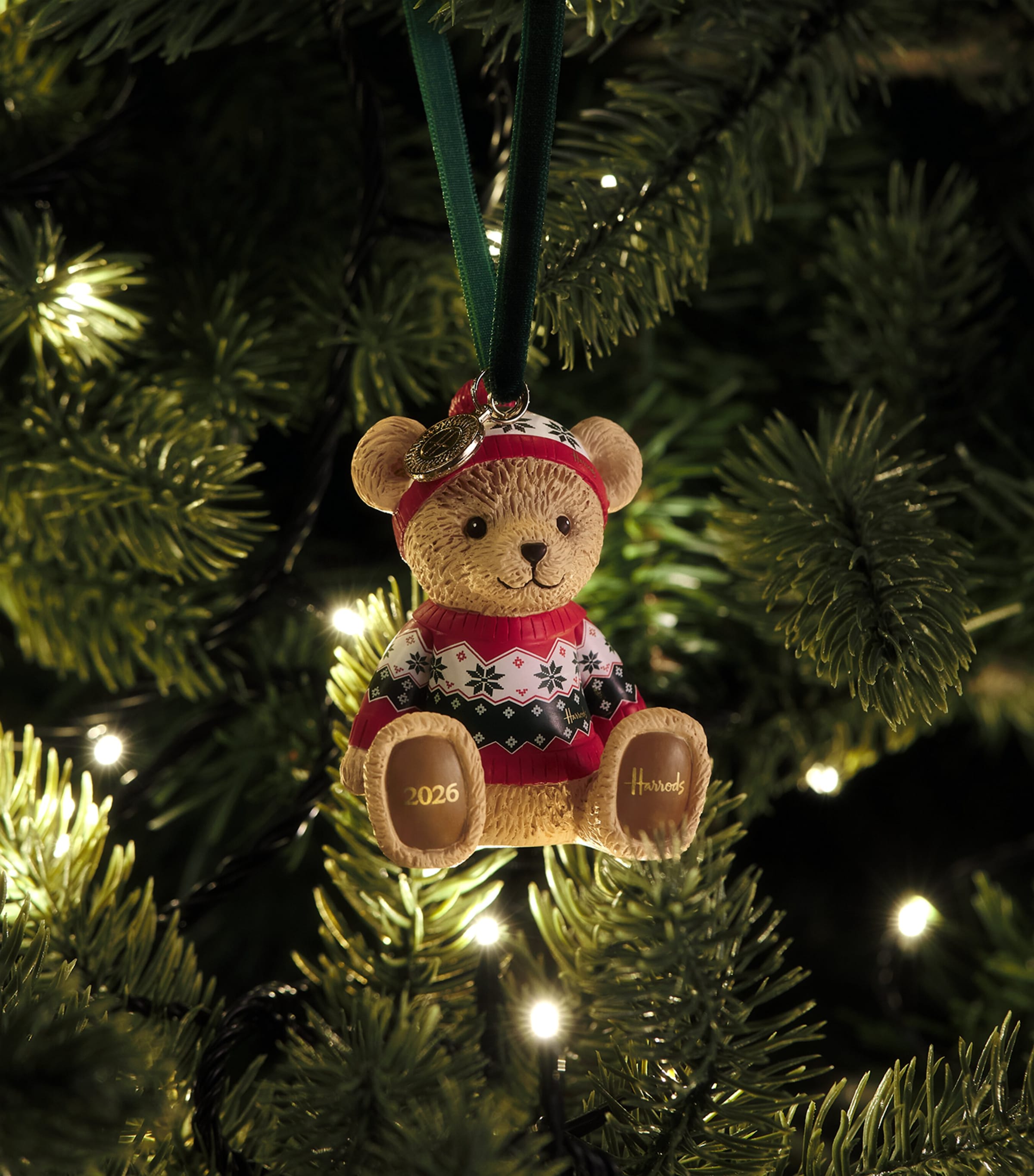 Harrods Christmas Bear 2026 Tree Decoration | Harrods US