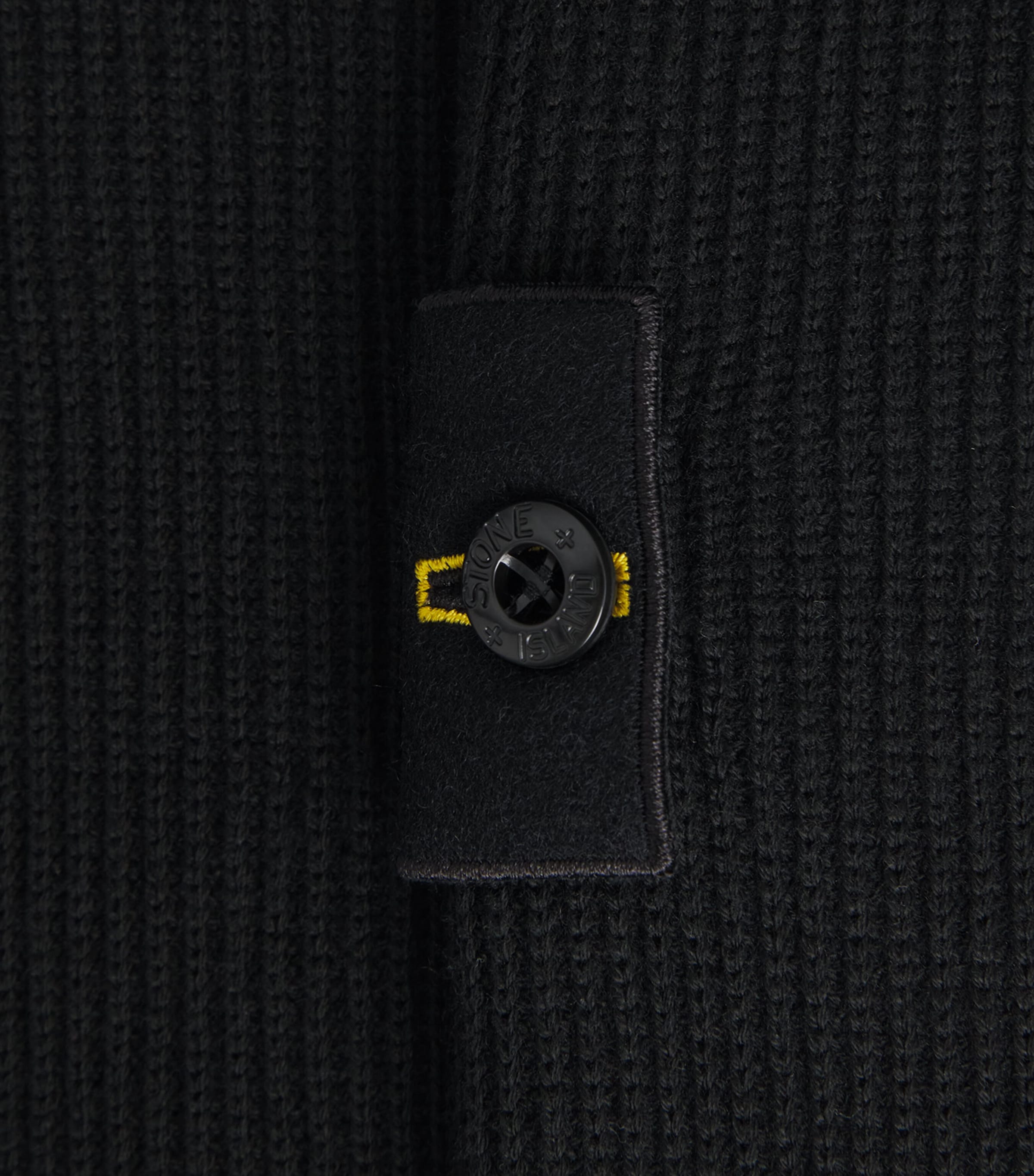 Stone Island Mens Cotton Rib-Knit Compass Sweater Image 6