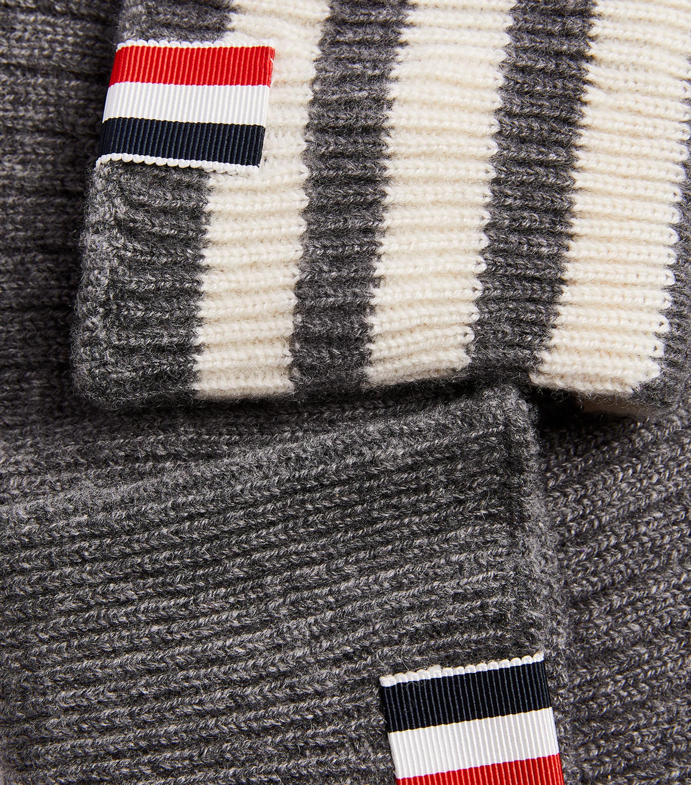 Cashmere 4-Bar Gloves MED GREY Image 2