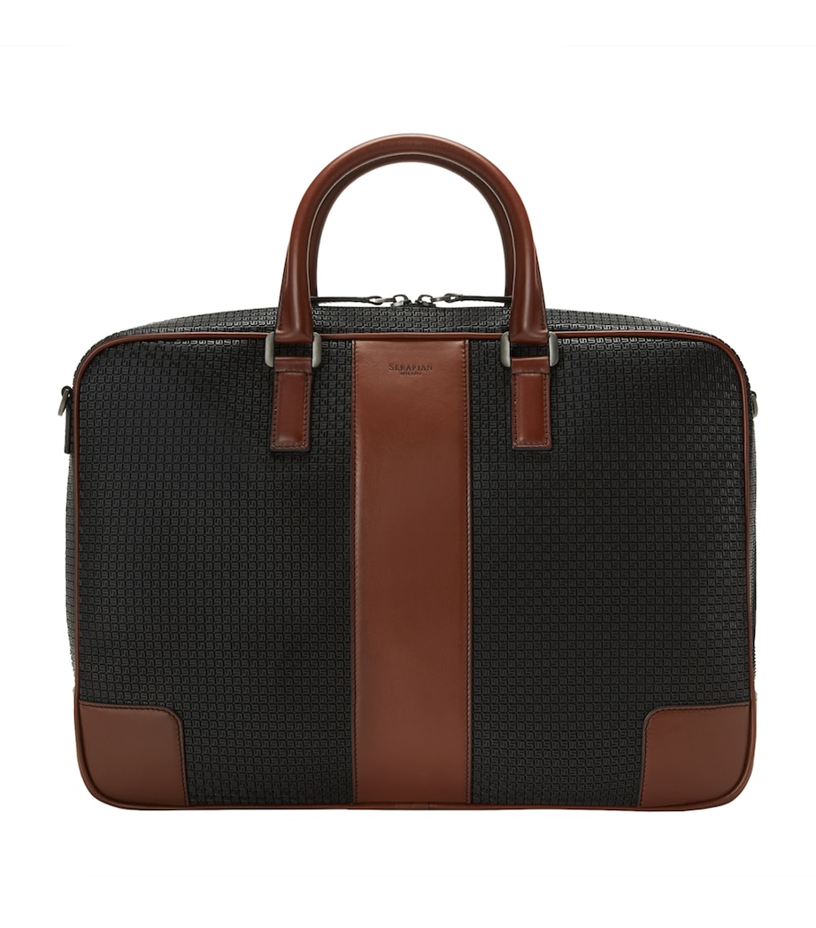 Canvas City Briefcase BLACK LEATHER Image 1
