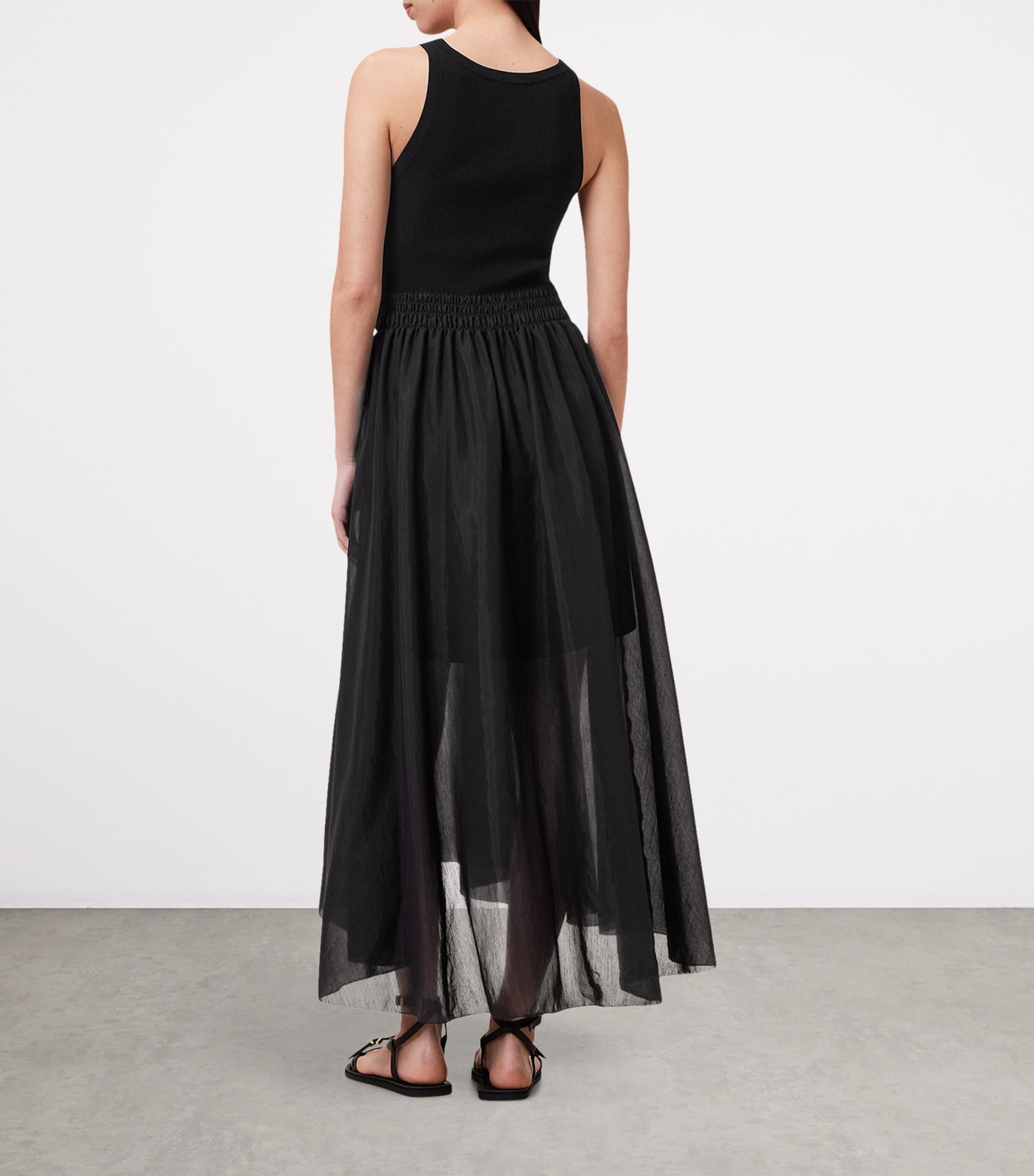 AllSaints Womens Zenia Maxi Dress Black Image 4