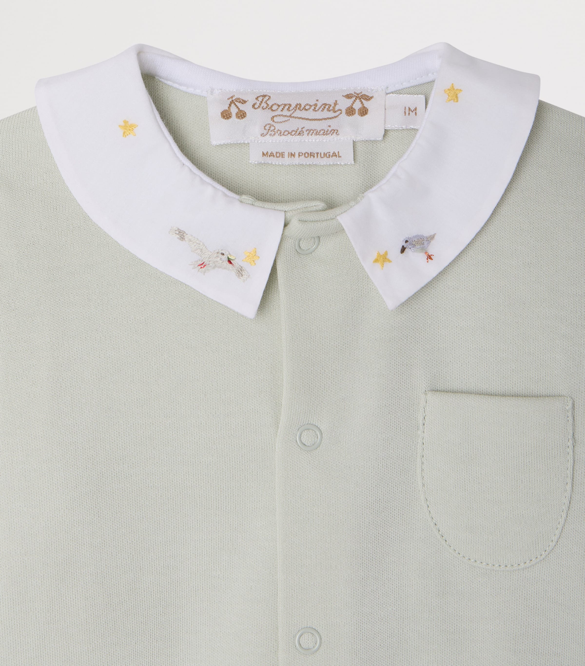 Bonpoint Cotton All-In-One (1-18 Months) Vert Celadon Image 3