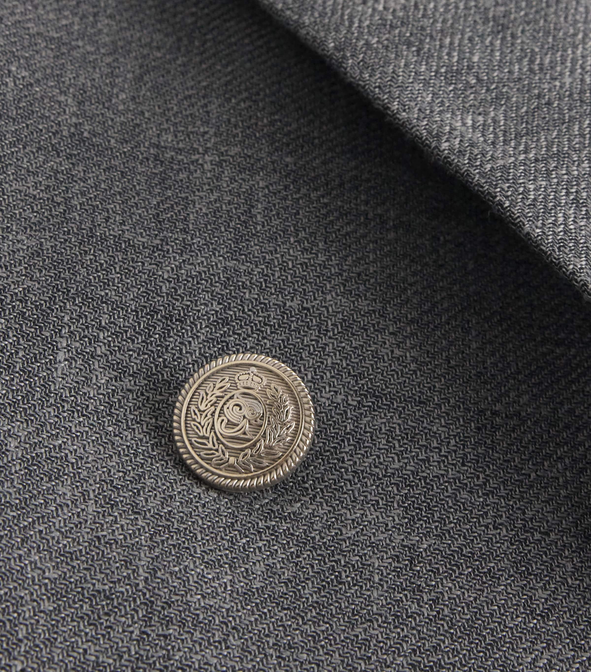 Eleventy Mens Linen-Wool-Silk Blazer Nero Image 6