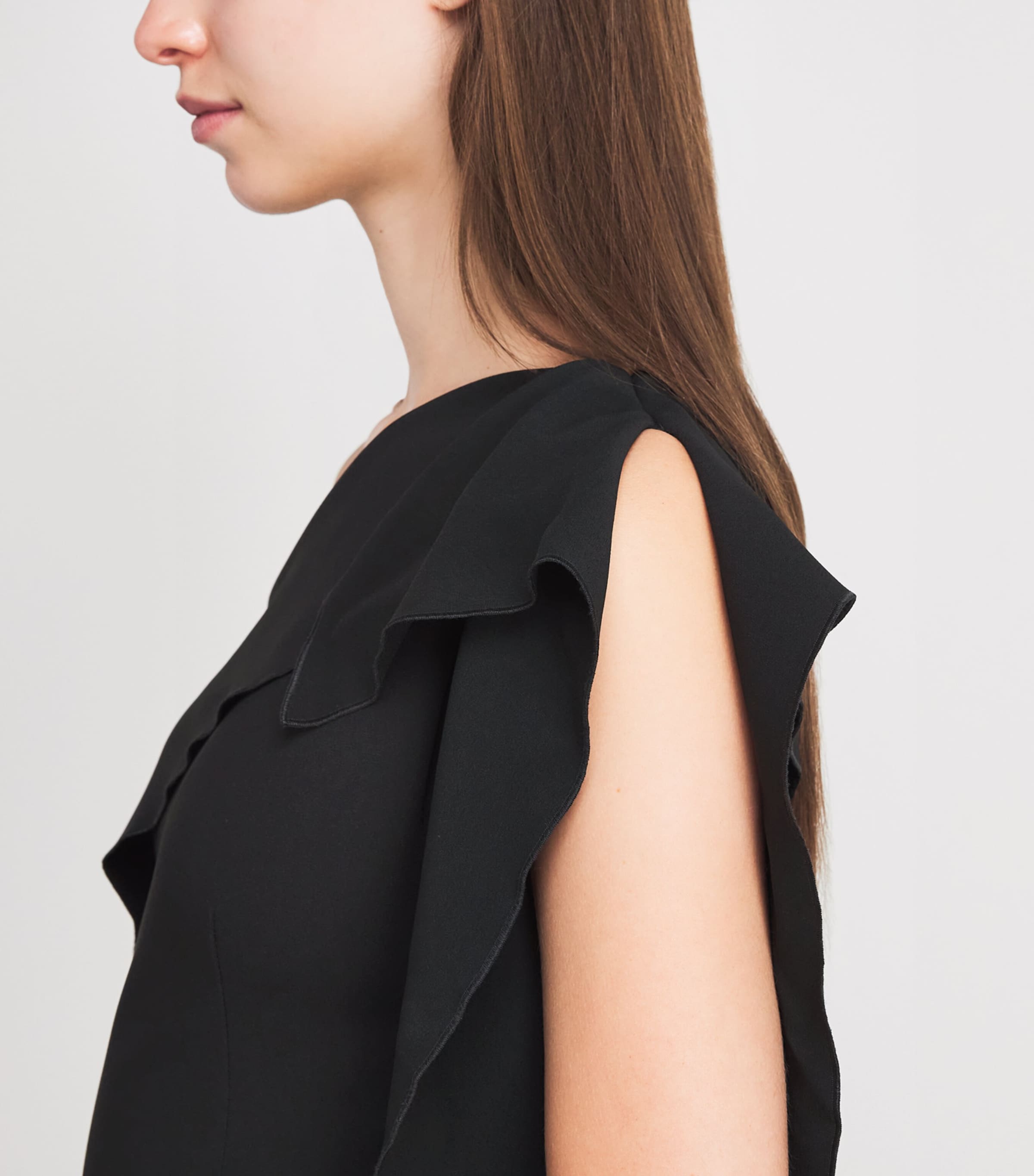 FFORME Womens Asymmetric Andie Maxi Dress Black Image 3