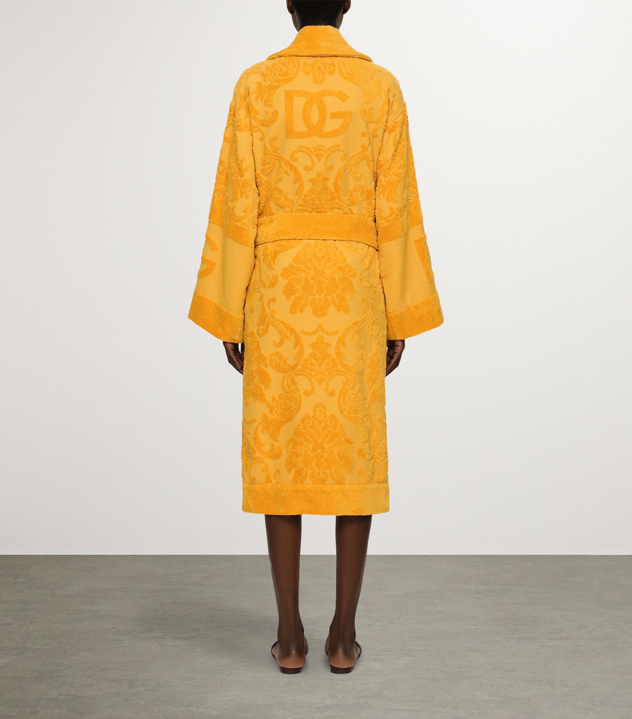 Terry Cotton DG Logo Robe U0001 ORO Image 5