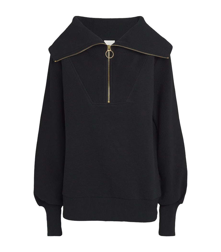 Vine Half-Zip Sweatshirt BLACK Image 1