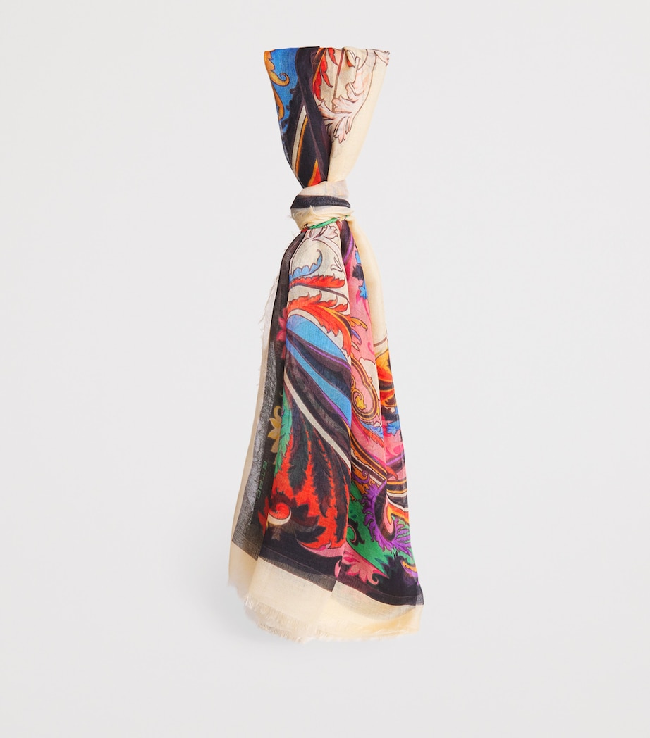 Printed Square Scarf X0804 Image 3