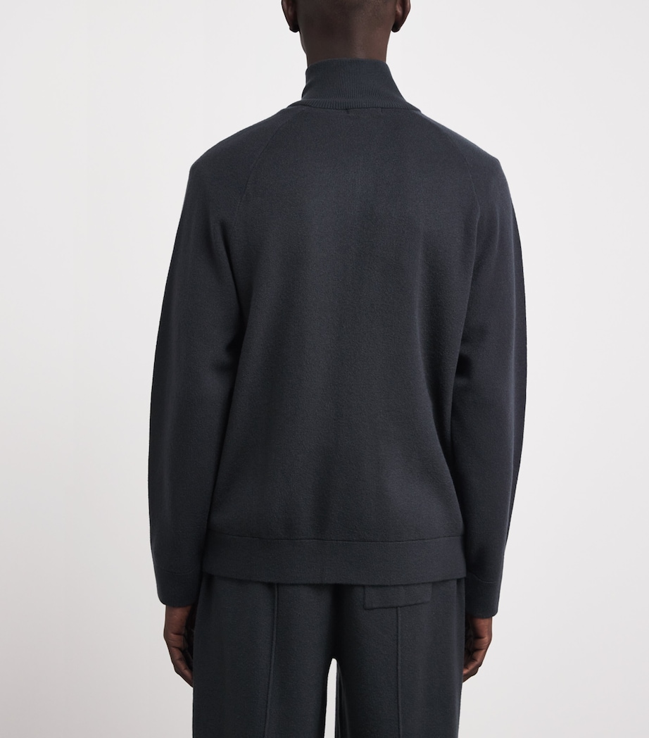 PAIGE Mens Falberg Zip-Up Cardigan Storm Image 5