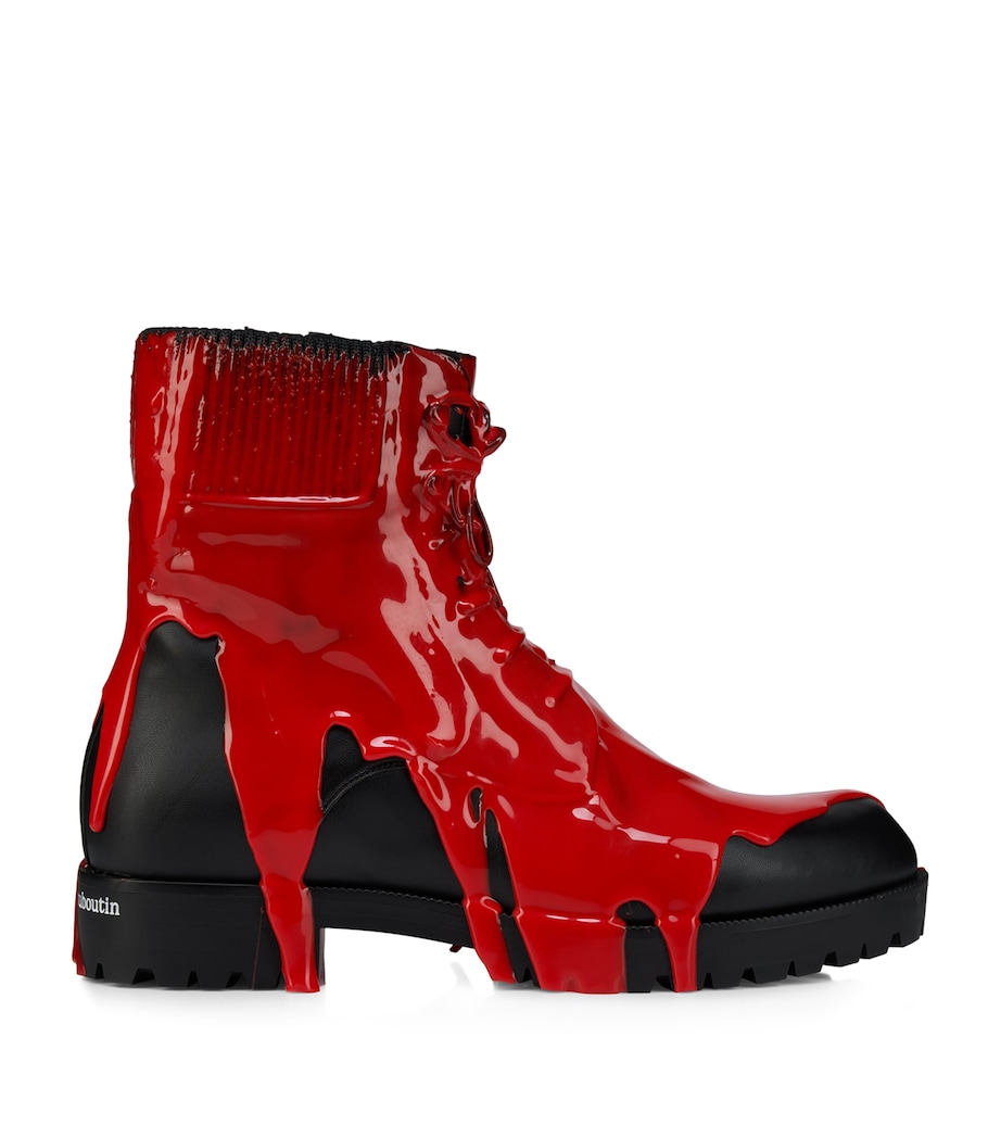 Christian Louboutin Molten Trapman Biker Boots Image 1