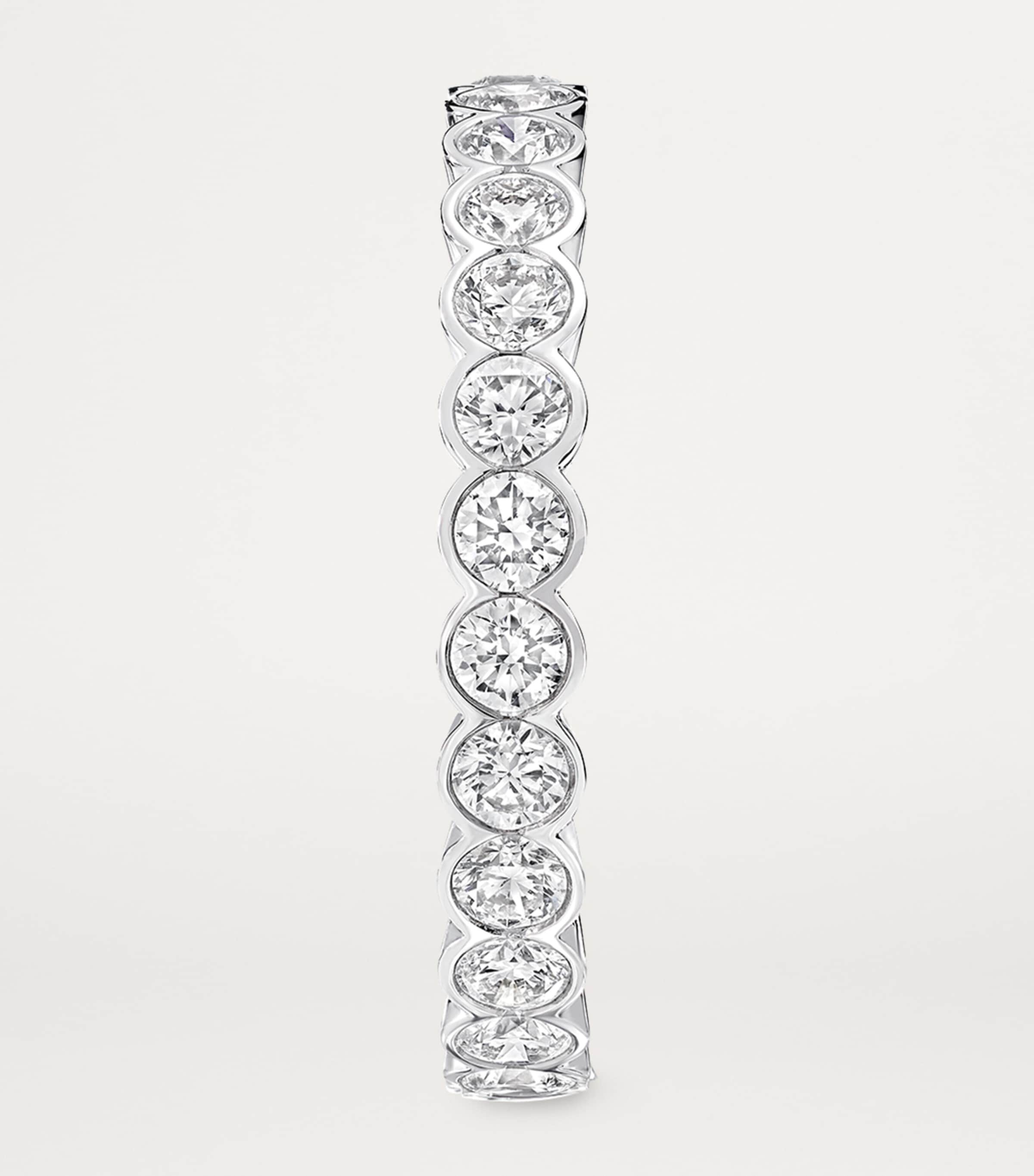 White Gold and Diamond Classic Eternity Ring WHITE GOLD Image 2