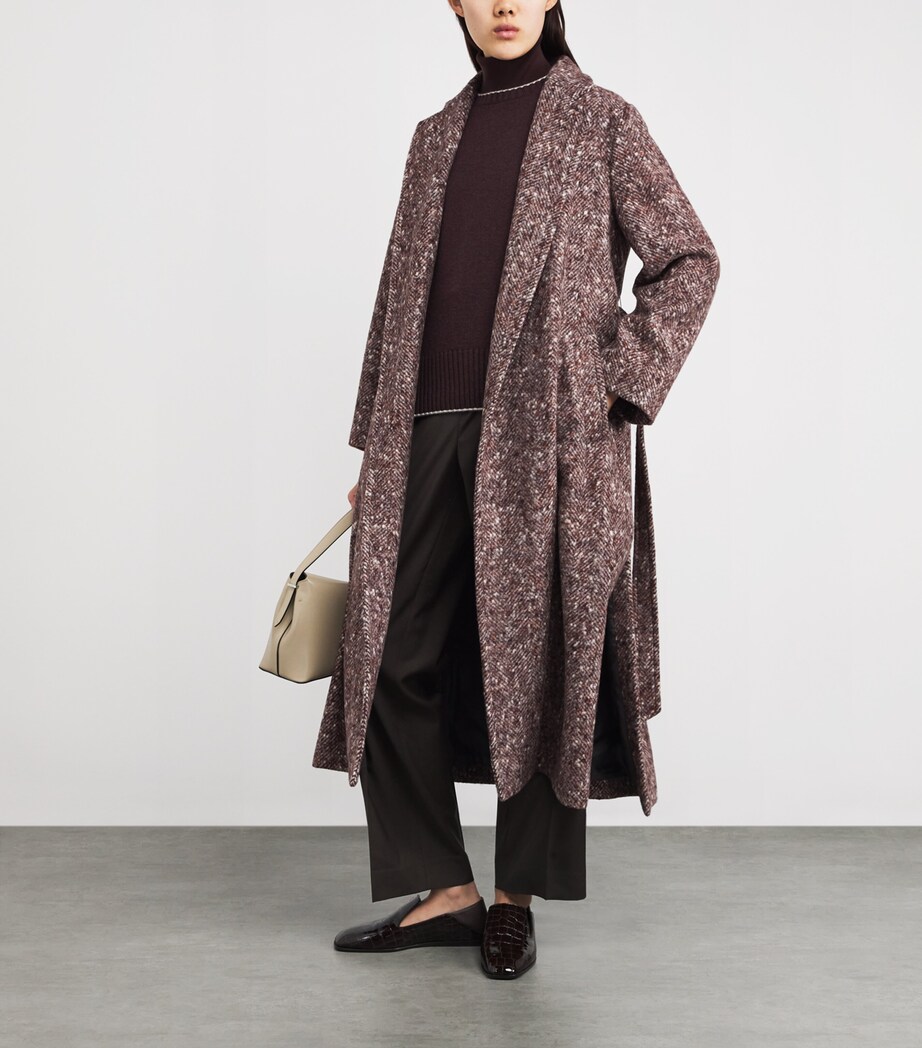 Herringbone Wrap Coat MOSTO Image 2