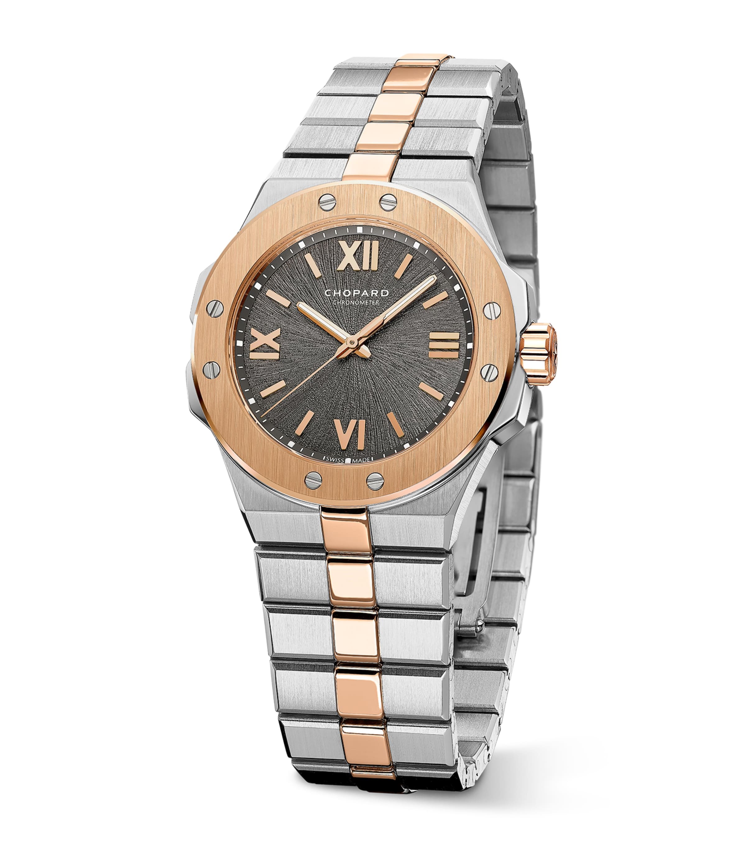 Chopard Rose Gold and Stainless Steel Alpine Eagle Watch 33mm Rose Gold/stainless Image 3