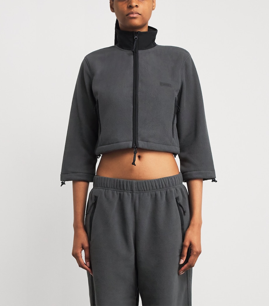 Fleece Straight Leg Sweatpants ASH Image 3
