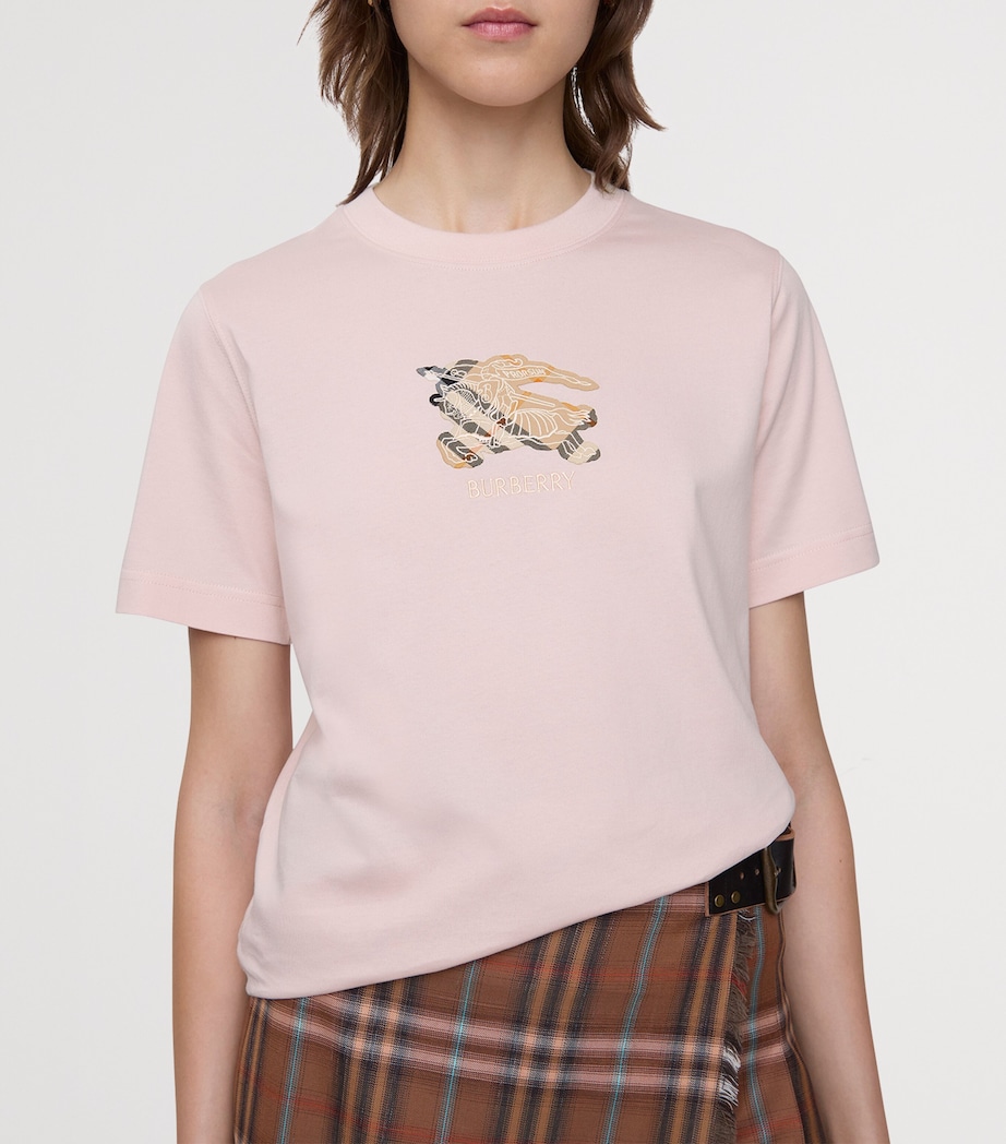 Cotton Check EKD T-Shirt BOUQUET Image 3