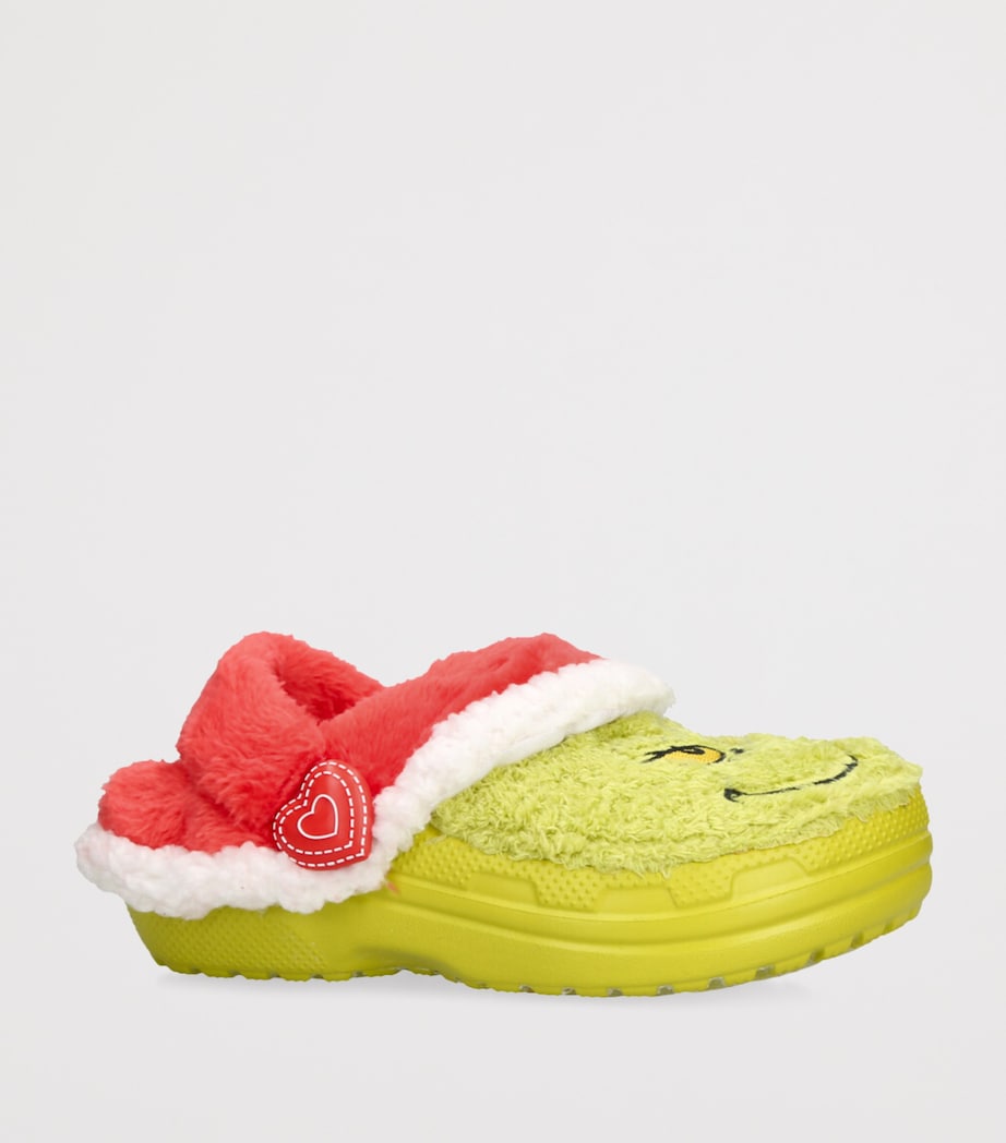 CROCS KIDS The Grinch Classic Lined Clogs Green Comb Image 3