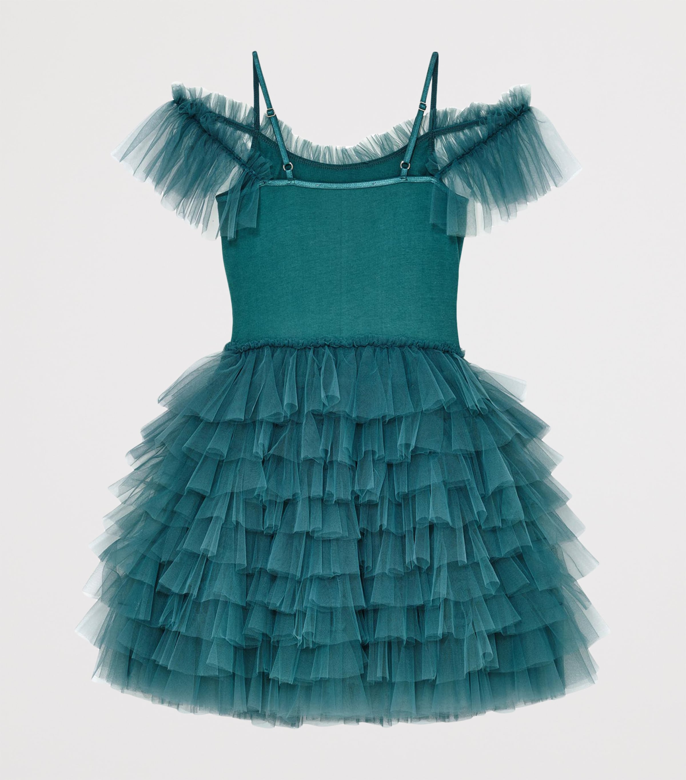 Tulle Emerald Reverie Dress (2-11 Years) EVERGREEN Image 2