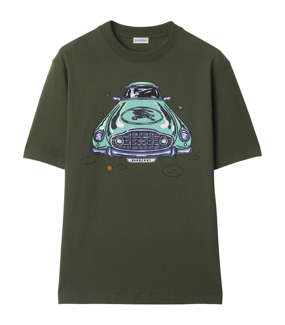 Cotton Car Print T-Shirt YEW Image 1