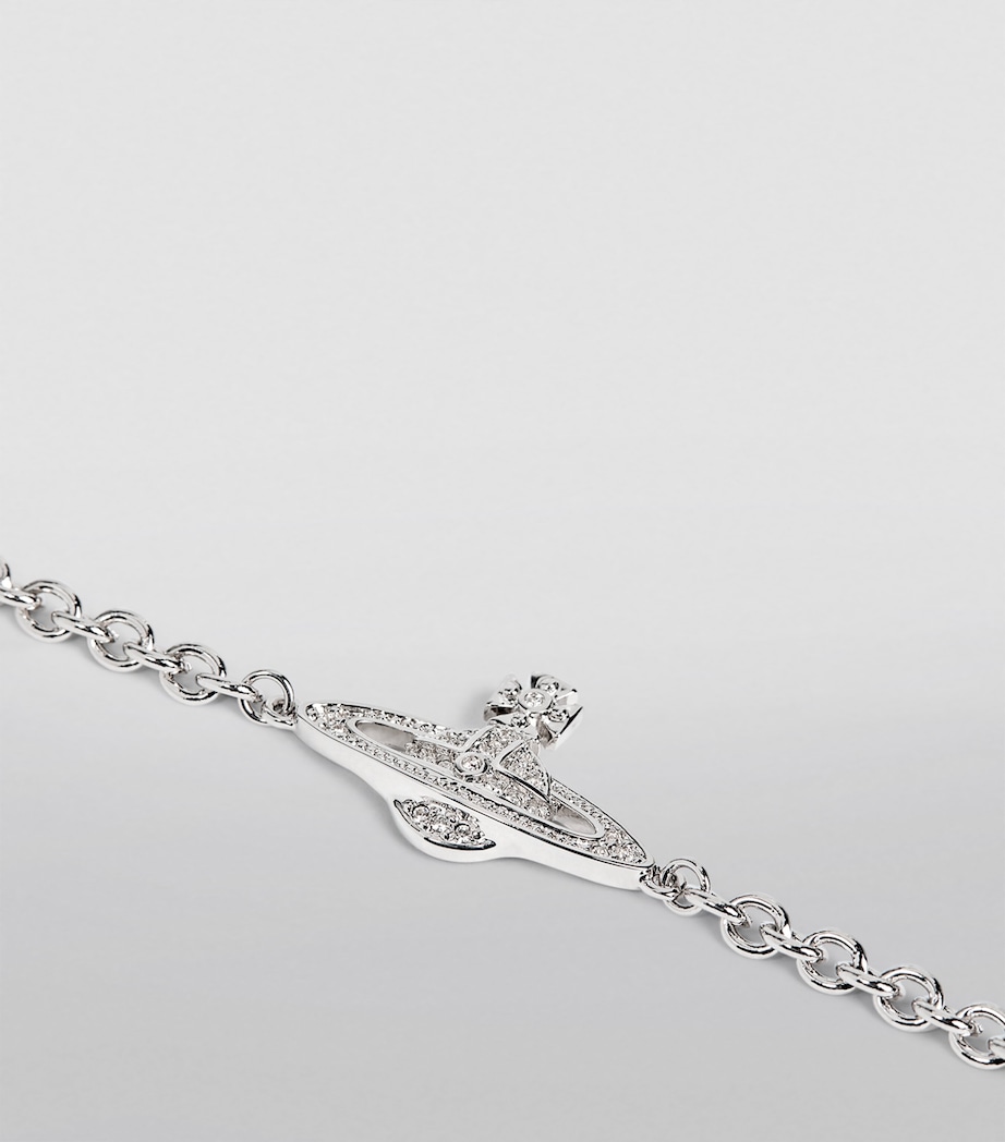 Orb Chain Bracelet P116 PLATINM/CRYSTL Image 2