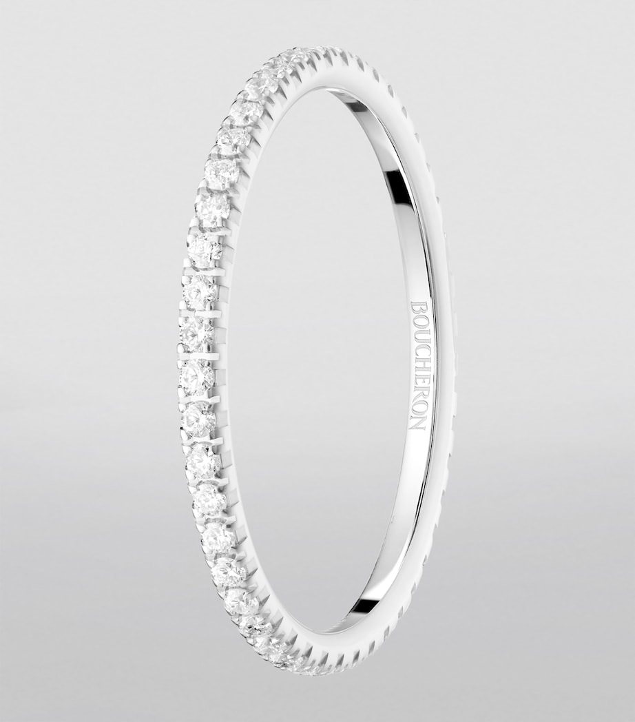 White Gold and Diamond Epure Wedding Band Image 2