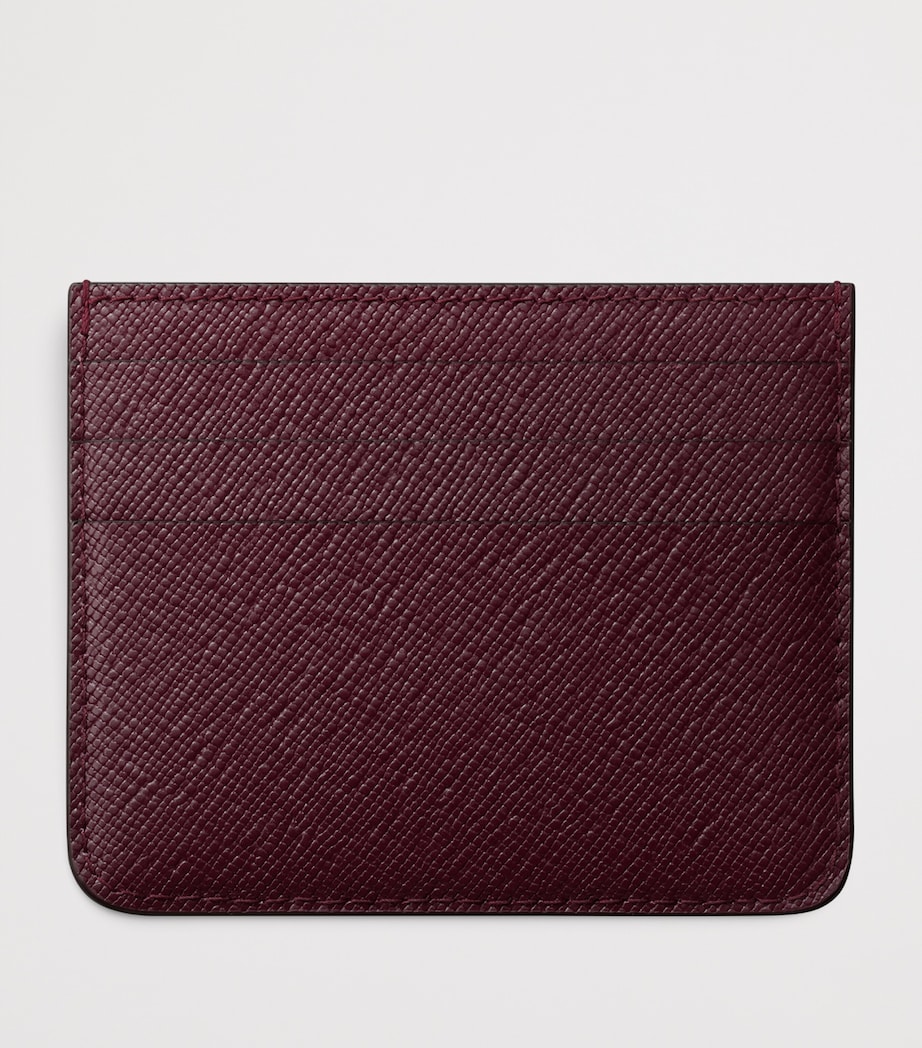 Leather C de Cartier Card Holder GRAPE Image 5