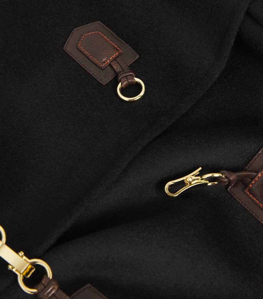 Wool Pea Coat BLACK Image 5