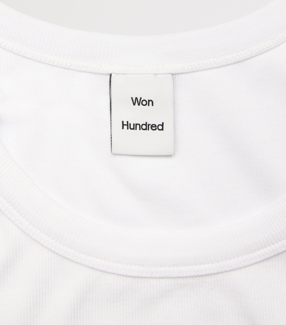 Won Hundred Mens Stretch-Cotton Simo Tank Top Bright White Image 6